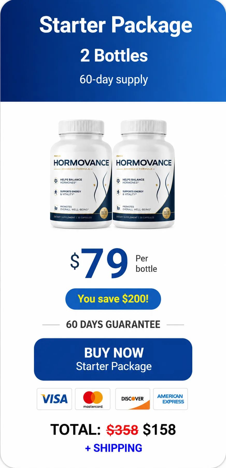 Hormovance one bottle